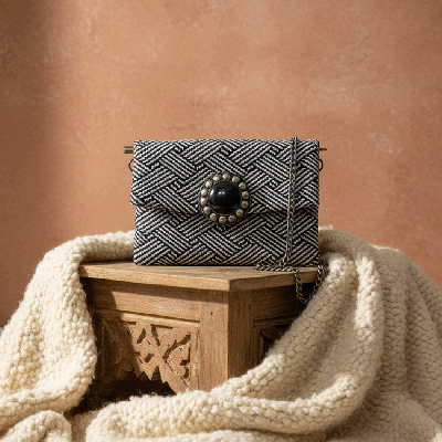 LAMORENA TISSAR | Luxury Handmade Moroccan Clutch – Bohemian Chic Bag