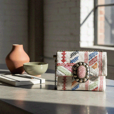 LAMORENA NOUR | Luxury Handmade Moroccan Clutch – Bohemian Chic Bag
