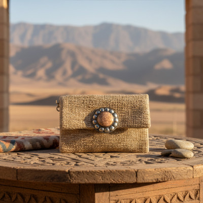 LAMORENA SAHARA | Luxury Handmade Moroccan Clutch – Bohemian Chic Bag