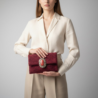 LAMORENA ESSENCE | Luxury Handmade Moroccan Clutch – Bohemian Chic Bag