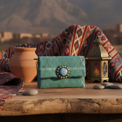 LAMORENA NOUR | Luxury Handmade Moroccan Clutch – Bohemian Chic Bag