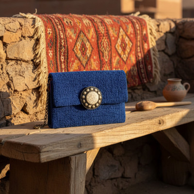 LA MORENA — SOVRANA | Royal Blue Handcrafted Luxury Pochette