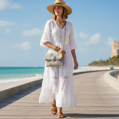 LA MORENA — NOMADIA | Luxury Handwoven Kilim Pochette - Turquoise Medallion