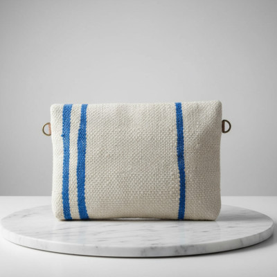 LAMORENA MARINA Bag – Elegant Blue Striped Luxury Handcrafted Bag