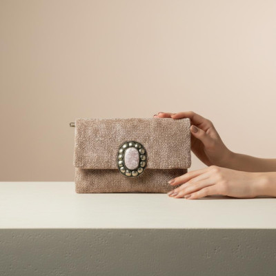 LAMORENA SAHARA | Luxury Handmade Moroccan Clutch – Bohemian Chic Bag